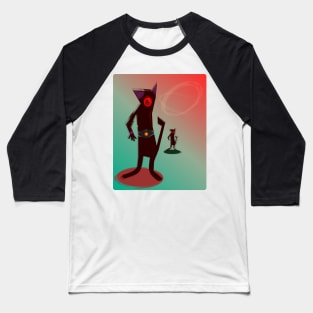 alien cat art Baseball T-Shirt